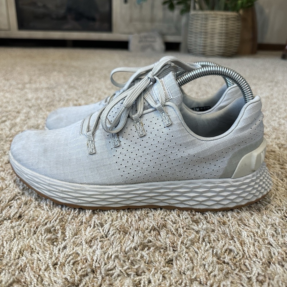 NoBull Gray Gum Ripstop Runners Sneakers Shoes Womens Size 8.5 Trainers - Picture 3 of 9